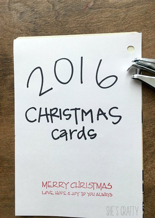 She's Crafty What to do with Christmas cards